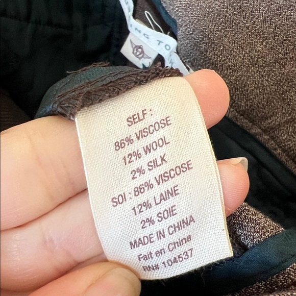 Burning torch brown burgundy striped trousers - Picture 9 of 10